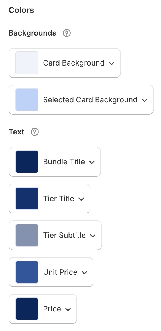 Customization Interface